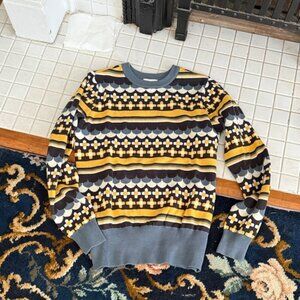 Joanie Women's Crewneck Sweater in Yellow and‎ Gray-worn twice; 135 retail